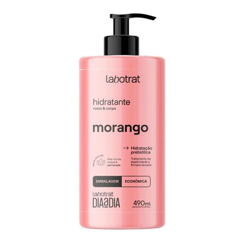 Hidratante Facial e Corporal Labotrat Morango Dia a Dia 490ml