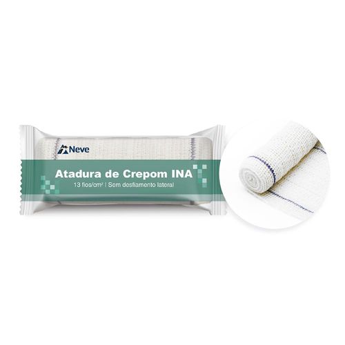 Atadura Crepom Neve 10cm X 1,80m INA  com 1 Unidade