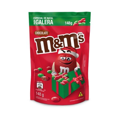M&M S Sachê Chocolate Leite Especial Natal 148g