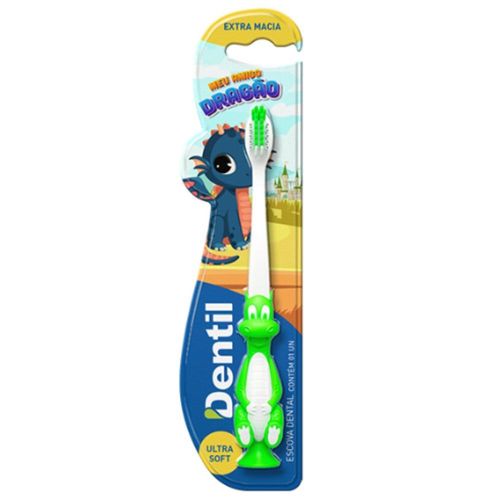 Escova Dental Infantil Dentil Meu Amigo Dragão com 1 Unidade