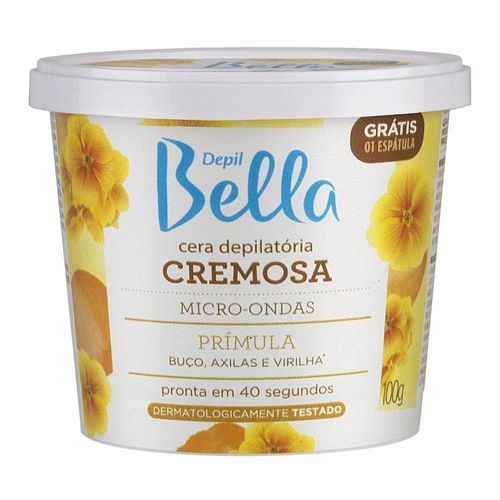 Cera Cremosa Depilatória Micro-Ondas Depil Bella Prímula 100g