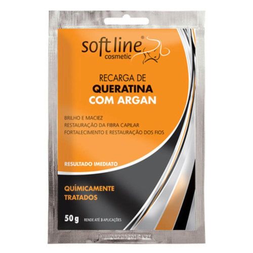Soft Line Sachê Queratina Óleo de Argan 50g
