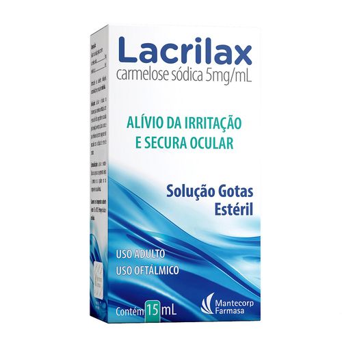 Lacrilax 5mg/ml Solução de Uso Oftálmico Frasco Gotejador 15ml