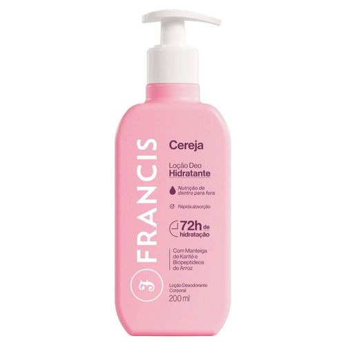Loção Hidratante Francis Cereja 200ml