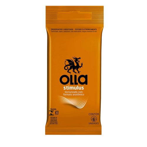 Preservativo Olla Stimulus com 6 Unidades
