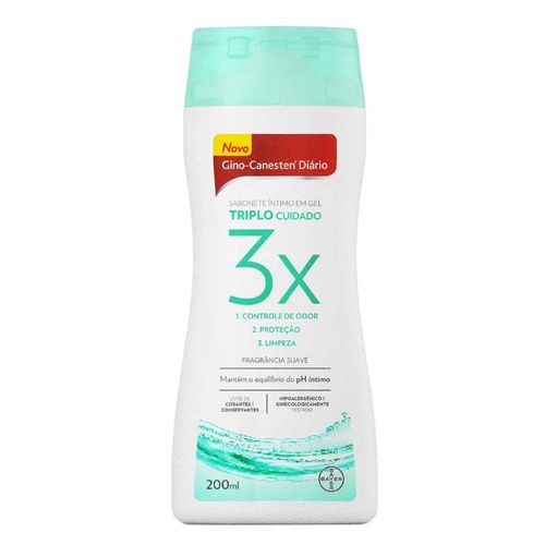 Sabonete Íntimo Gino-Canesten Diário Triplo Cuidado 200ml