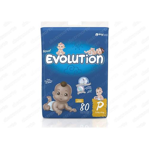 Fralda Dry Evolution Classic P com 80 Unidades