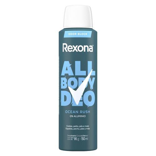 Desodorante Corporal Aerossol All Body Deo Ocean Rush Rexona 150ml