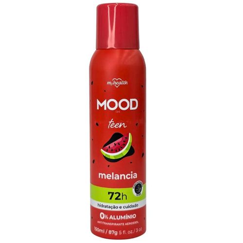 Desodorante Antitranspirante Aerossol Sem Alumínio Teen Melancia Mood Care My Health 150ml