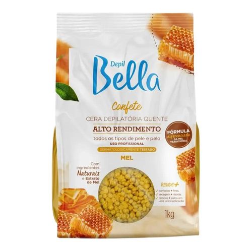 Cera Depilatória Corporal Depil Bella Confete Mel 1Kg