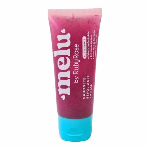 Sabonete Esfoliante Facial Melu Ruby Rose Tutti-Frutti 75g