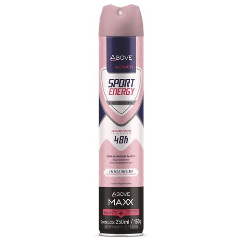 Desodorante Aerossol Maxx Feminino Energy Women Above 250ml