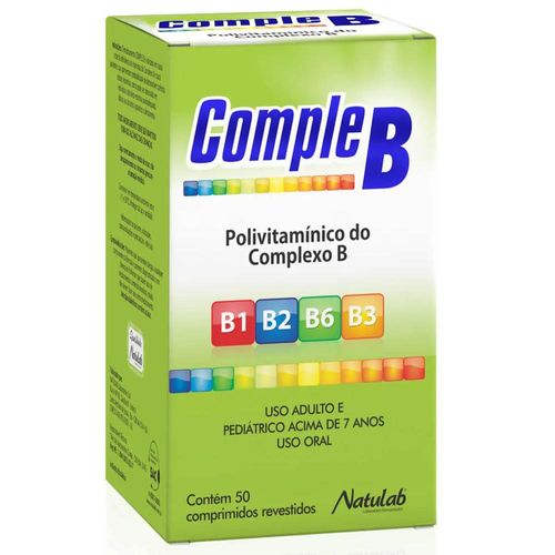 Polivitamínico Complexo B Natulab com 50 Comprimidos