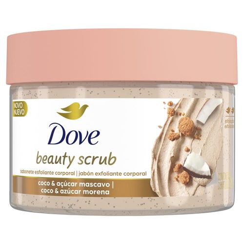 Sabonete Esfoliante Dove Beauty Scrub Coco e Açúcar Mascavo 280g