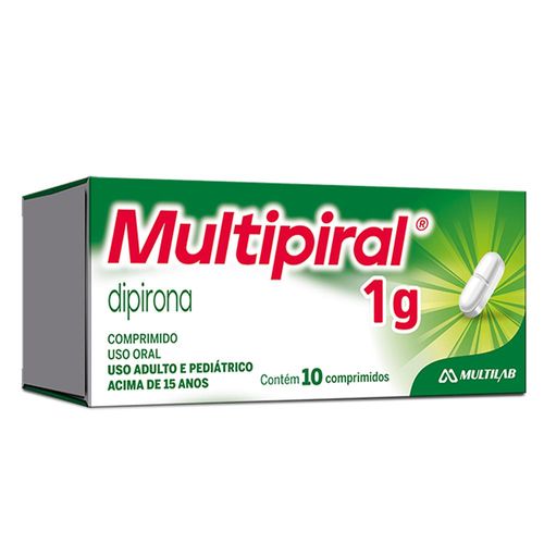 Multipiral 1g Multilab com 10 Comprimidos