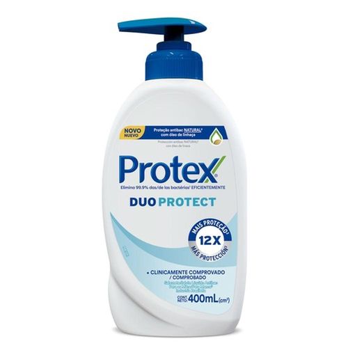 Sabonete Líquido Antibacteriano Duo Protect Protex 400ml