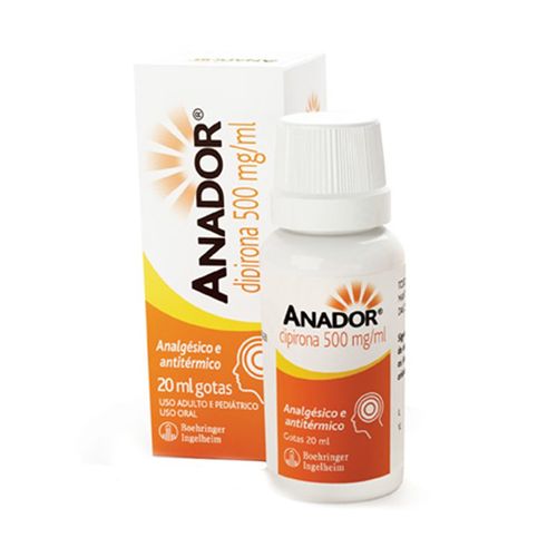 Anador 500mg/ml Solução de Uso Oral Frasco Gotejador 20ml