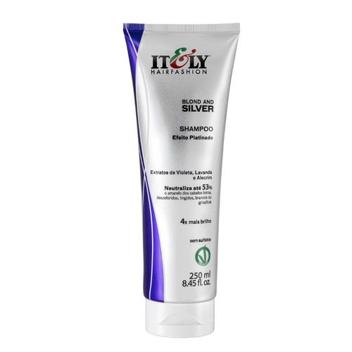 Shampoo Matizador Grisalhos Desamarelador Blond and Silver 250ml