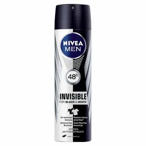 Desodorante Aerosol Nivea Men Invisible For Black & White com 150ml