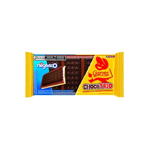 Chocolate Garoto Choco Trio Recheio Baunilha 90g