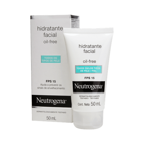 Creme Hidratante Facial Neutrogena Oil Free FPS 15 em Gel com 50ml