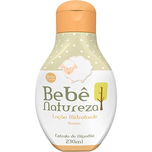 Loção Hidratante Bebê Natureza Suave Extrato de Algodão 230ml