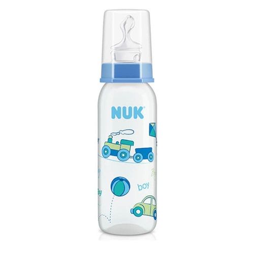 Mamadeira Classic Boy Transportes NUK 6 a 18 Meses 240ml