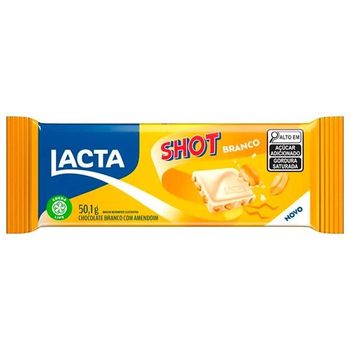 Chocolate Lacta Shot Branco 50,1g