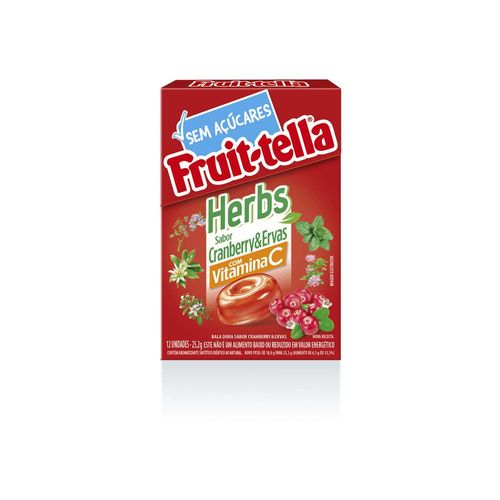 Bala Dura Fruit-tella Herbs Cranberry 25,2g