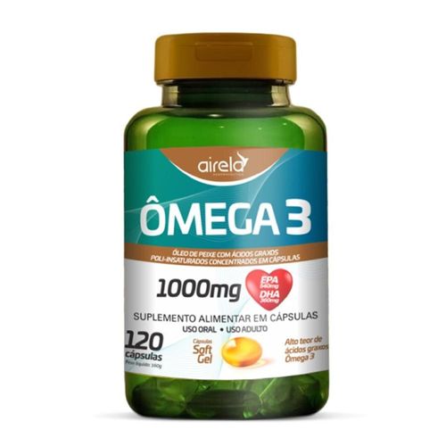 Ômega 3 1000mg Airela com 120 Cápsulas