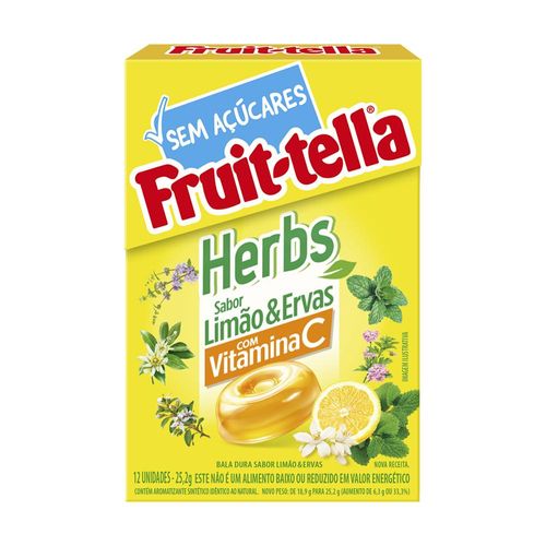 Bala Dura Fruit-tella Herbs Lemongrass 25,2g