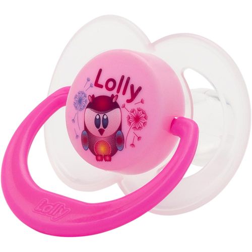 Chupeta Lolly Color Tamanho 2 Ortodôntica Silicone Rosa com 1 Unidade