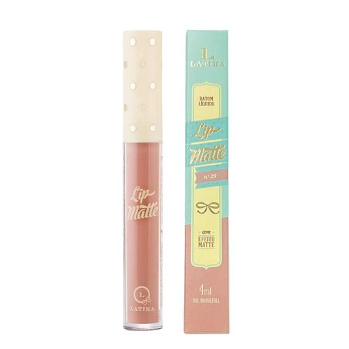 Batom Líquido Latika Lip Matte Nude Nº 29 4ml
