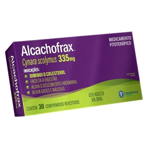 Alcachofrax 335mg Catarinense Pharma com 30 Comprimidos Revestidos