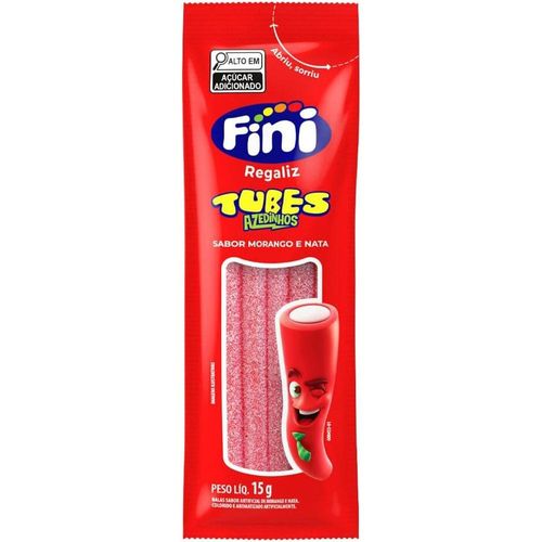 Bala Fini Tubes Morango 17g