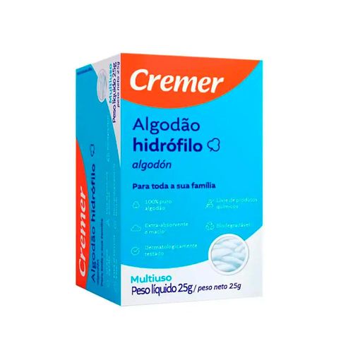 Algodão Hidrófilo Cremer 25g
