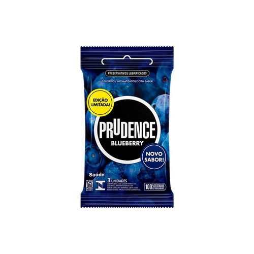 Preservativo Prudence Edição Limitada Blueberry com 3 Unidades