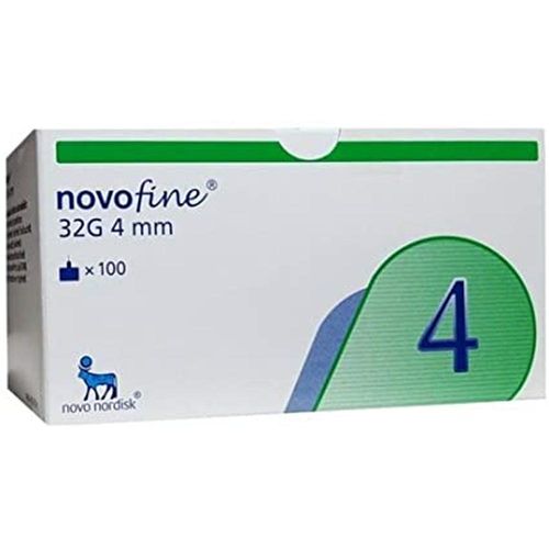 Agulha para Caneta Aplicadora de Insulina Novofine 32g 4mm com 100 Unidades