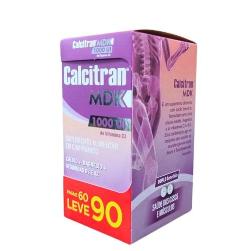 Calcitran Mdk Pague 60 e Leve 90 Comprimidos