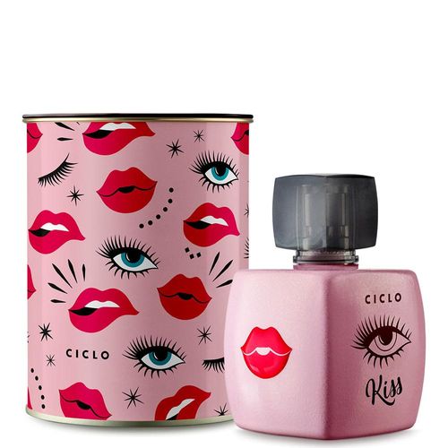 Deo Colônia Feminina Kiss Ciclo Lata 100ml