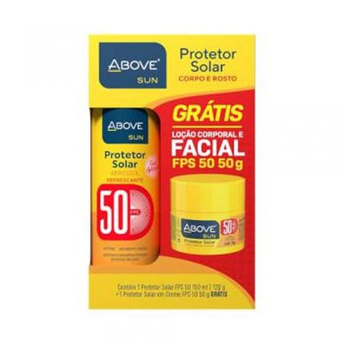 Kit Protetor Solar Above FPS 50 150ml + Grátis Protetor Solar FPS 15